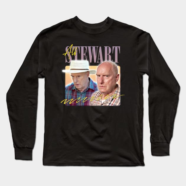 Alf Stewart - Home & Away - 80s Aesthetic Fan Art Long Sleeve T-Shirt by DankFutura